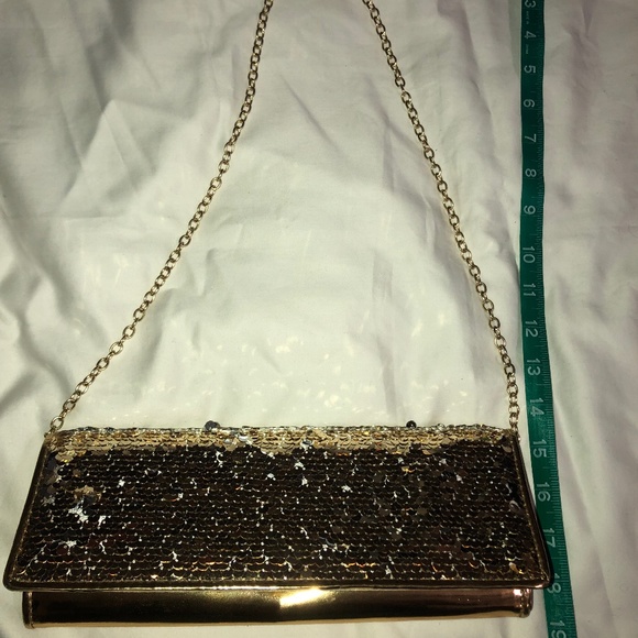 ALDO Gold Sequins Clutch NEW WITH LABEL - Picture 7 of 7